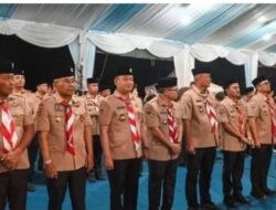 Bobby Afif Nasution bersama Bupati Humbang Hasundutan Oloan P. Nababan Hadiri Prosesi penyalaan api unggun Jambore Daerah Sumatera Uta XI di Bumi Perkemahan Sibolangit, Kabupaten Deli Serdang 2026