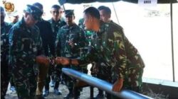 Kepala Staf Korps Marinir Mayor Jenderal TNI (Mar) Suherlan S, Situbundo Saksikan langsung uji fungsi amunisi Roket Kaliber 122 mm buatan Serbia di Pusat Latihan Pertempuran Korps Marinir 5 Baluran, Karangtekok,Situbundo