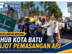 Dishub Kota Batu Perkuat Keselamatan Lalu Lintas, APJ diTitik Rawan Kecelakaan Terus Ditingkatkan