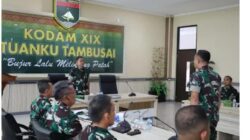 Kodam XIX/Tuanku Tambusai Gelar Sidang Pangkat Militer Usul Kenaikan Pangkat (UKP) Perwira