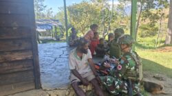 Satgas Pamtas RI-PNG Yonif 645/GTY Laksanakan Kegiatan Teritorial Anjangsana dan Pelayanan Kesehatan Kepada Masyarakat Distrik Napua