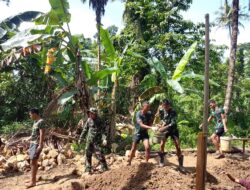 Pembangunan Jembatan Gantung Sungai Afia Dimulai, Satgas Bakti TNI Kebut Pekerjaan Demi Akses Warga