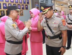 Polda Aceh Upacara Sertijab PJU dan Kapolres di Lobby Mapolda Aceh