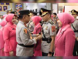 Kapolda Aceh Pimpin Upacara Sertijab 7 JPU dan 9  Kapolres di Lobby Mapolda Aceh