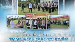 ‎Polres Pidie Hadiri Pembukaan TMMD Reguler ke-129 Kodim 0102/Pidie, Perkuat Sinergi Membangun Desa