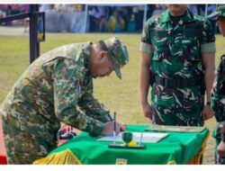 Bupati Batu Bara Dr. H. Baharuddin Siagian, S.H., M.Si., C.L.A., bertindak sebagai Inspektur Upacara Pembukaan TNI Manunggal Bangun Desa (TMMD) ke-129 Tahun Anggaran 2026