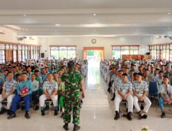 Danramil Kota Boyolali Tanamkan Jiwa Nasionalisme kepada Siswa Baru SMAN 1 Boyolali