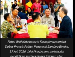 Wali Kota Gunungsitoli, Sowa’a Laoli, S.E., M.Si., Pimpin Penyambutan kedatangan Duta Besar Republik Prancis untuk Indonesia dan Timor-Leste, Fabien Penone, beserta Rombongan di Bandar Udara Binaka