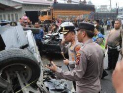 Tabrakan Beruntun di Sibolangit, Polisi Gerak Cepat Evakuasi Korban dan Pulihkan Lalu Lintas   