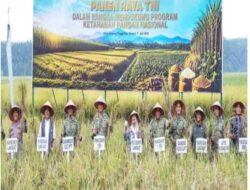 Pangdam I/Bukit Barisan Mayjen TNI Hendy Antariksa Hadiri kegiatan Video Conference Panen Raya TNI di Desa Gunung Tinggi, Kecamatan