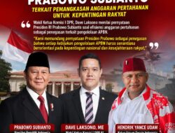Gercin Dukung, Prabowo Subianto, tentang Efisiensi Anggaran Pertahanan demi Kepentingan Rakyat