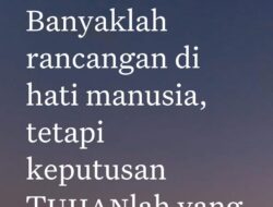 Renungan Rohani, Tema: Merencanakan Masa Depan
