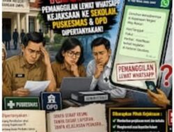Menurut sejumlah sumber, Pemanggilan Via WhatsApp tanpa Surat Resmi Timbulkan Kebingungan, Pejabat OPD Tentang Pertanggungjawabkan aktivitas kedinasannya