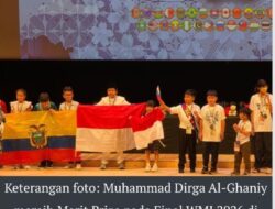 Raih Merit Prize di Final WMI 2026 Jepang, Muhammad Dirga Al-Ghaniy turut Tambah deretan Prestasi Pelajar Indonesia di kancah dunia
