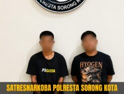 Satresnarkoba Polresta Sorong Kota kembali Tunjukkan komitmennya dalam Berantas peredaran narkotika di wilayah Papua Barat Daya,2 Tersangka di Amankan