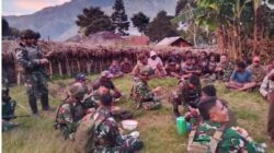 Duka Satu Orang, Jadi Duka Torang Semua” Satgas Yonif 645/GTY Pos Kurima Melayat ke Warga Kampung Hoguma Distrik Kurima