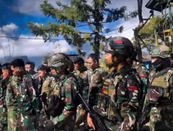 ‎Ibadah Minggu Bersama Warga Distrik Napua Satgas Pamtas RI-PNG Kewilayahan Yonif 645/Gardatama Yudha Guna Pererat Persaudaraan