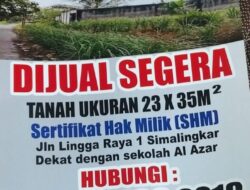DI Jual Tanah Cepat Di Medan!!!! Butuh Uang