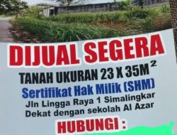 DI Jual Cepat Tanah Di Medan!!!! Butuh Uang