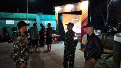Patroli Malam dan Pengamanan Voli, Koramil Bulukerto Jaga Kondusivitas Wilayah