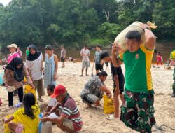 Kerja Bakti untuk Kurima Sehat, Satgas Yonif 645/GTY Pos Kurima Laksanakan Kerja Bakti di Kampung Obolma Distrik Kurima