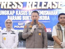 Polres Batu Bara Gelar Press Rilis Ungkap Kasus Dan Pemusnahan Narkoba