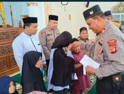 Polres Sabang kembali  Laksanakan kegiatan Pembinaan Rohani dan Mental (Binrohtal) rutin yang dirangkaikan dengan pemberian santunan kepada anak yatim