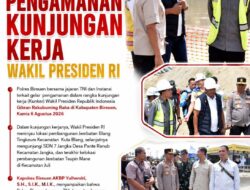 Polres Bireuen Gelar Pengamanan Kunjungan Kerja Wakil Presiden RI
