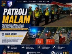 Satlantas Polrestabes Medan Gelar Patroli Malam