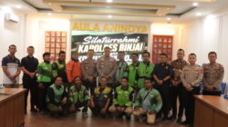 Kapolres Binjai Rajut Kebersamaan Bersama Komunitas Ojek Online Kota Binjai