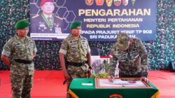 Menhan RI Didampingi Kasdam I/BB Kunjungi Yonif TP 902/SPG, Tinjau Fasilitas dan Beri Motivasi Prajurit