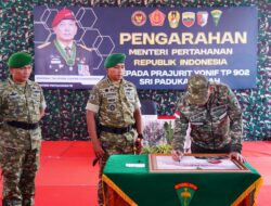 Menhan RI Didampingi Kasdam I/BB Kunjungi Yonif TP 902/SPG, Tinjau Fasilitas dan Beri Motivasi Prajurit