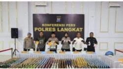 Dalam Kurun Waktu Satu Bulan, Kapolres Langkat Rilis Pengungkapan Kasus Narkotika, Tindak Pidana Kriminal, dan Kekerasan Seksual terhadap Anak