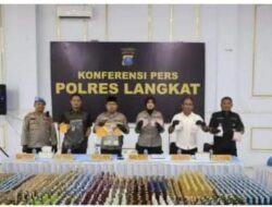 Dalam Kurun Waktu Satu Bulan, Kapolres Langkat Rilis Pengungkapan Kasus Narkotika, Tindak Pidana Kriminal, dan Kekerasan Seksual terhadap Anak