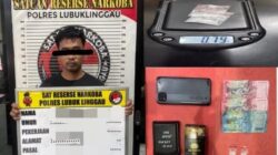 Satnarkoba Polres Lubuk Linggau Ungkap Kasus Narkoba,Sita dua paket sabu BB 0,79 gram,Satu Tersangka di Amankan
