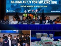 Koloborasi Angkatan Laut bersama BNN, BIN, Bea Cukai, Bareskrim Polri, dan instansi terkait berhasil Gagalkan penyelundupan narkoba jenis ketamine seberat sekitar 1,3 ton dari kapal asing MV King Sun berbendera Tanzania di perairan Batam, Kepulauan Riau
