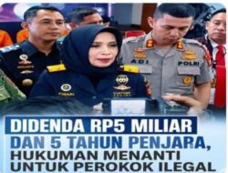 Direktorat Jenderal Bea dan Cukai (DJBC) Keluarkan Peringatan Tegas kepada  Masyarakat mengenai sanksi pidana yang dapat dikenakan kepada Pembeli, Pengedar, dan Pengisap rokok ilegal