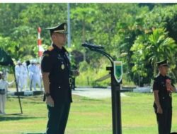Danrindam XVIII/Ksr Brigjen TNI Yusuf Sampetoding, S.I.P., resmi  Tutup Pendidikan Pertama Bintara Infanteri (Dikmaba Infanteri) TNI AD Gelombang II TA 2026 di Lapangan Upacara Rindam XVIII/Ksr