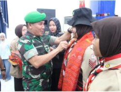 Kasdim 0209/LB Hadiri Pelepasan Keberangkatan 26 Peserta Jambore Nasional XII ke Jakarta