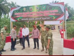 Kapolsek Gunung Malela Hadiri Peresmian Jembatan Garuda: Komitmen Polri Mendukung Pembangunan Infrastruktur Nasional