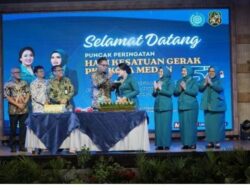 Walikota Medan Rico Tri Putra Bayu Waas saat  Hadiri Peringatan HKG PKK ke-54 di Gedung PKK Medan Petisah