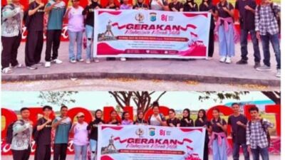 Polda Papua Barat Daya bersama Aliansi BEM Se-Sorong Raya  Gelar Gerakan Mahasiswa Merah Putih dalam rangka  Sambut dan meriahkan HUT ke-81
