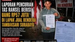 Misteri Hilangnya Tas Rp57 Juta di Lapak Bendera, Sosok di CCTV Mulai Terungkap. RedaksiAgustus 13, 2026
