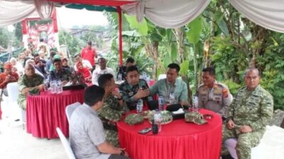 Dandim) 0201/Medan Letkol Arm Delli Yudha Adi Nurcahyo, S.E.,M.M., Ikuti kegiatan Video Conference (Vidcon) Launching 2.500 Titik Jembatan Garuda dan 3.000 Titik Air Bersih secara serentak di seluruh Indonesia