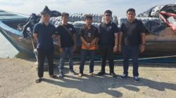 TNI AL – Komando Daerah Angkatan Laut I (Kodaeral I) bersama Kantor Wilayah Bea dan Cukai (KWBC) Sumatera Utara, KWBC Aceh, serta unsur terkait berhasil Lakukan Penindakan terhadap Kapal Motor Tanpa Nama