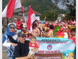 Lebih 2.500 Peserta Karnaval  Padati Alun – Alun/Little Madinah Cililin  Berasal dari sekolah SD, MI, TK/RA, dan PAUD