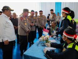 Kapolda Sumatera Utara Irjen Pol. Whisnu Hermawan Februanto, S.I.K., M.H.,  Cek langsung pelaksanaan Bakti kesehatan berupa  Pemeriksaan Kesehatan Gratis bagi Masyarakat Desa Maduma, Kecamatan Simanindo