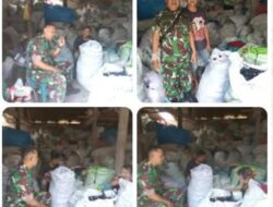 Musim Kemarau, Babinsa Ingatkan Pengusaha Rosok Waspada Kebakaran