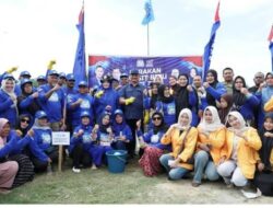 Bupati Aceh Tamiang Berdiri Bersama Warga dan Kader Partai Demokrat untuk  Tanam 1.000 bibit