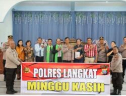 Polres Langkat Gelar Minggu Kasih, Ajak Jemaat GKI Bersama Jaga Kamtibmas dan Waspadai Kejahatan Siber